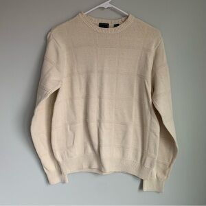 Arrow USA 1851 Cotton Windowpane Pattern Sweater